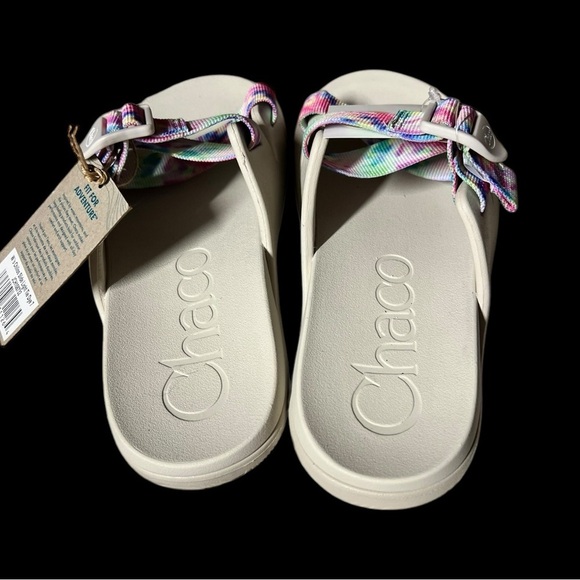 🌻NEW w.tags Chaco Light Tie Dye Chillos Slides - Women's Size 7 - Picture 6 of 12